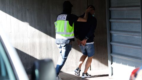 Entrada a disposición judicial de los detenidos