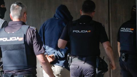 Entrada a disposición judicial de los detenidos
