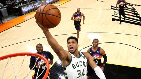 Antetokounmpo fue el mejor del choque pero no consiguió batir a los Suns, que volvieron a tener al veterano Chris Paul al mando