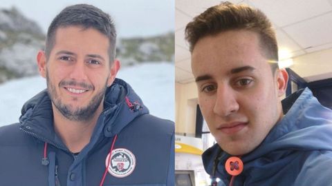 Marcos Serén y Avelino Díaz, dos de los jóvenes asturianos que se sumaron al cribado