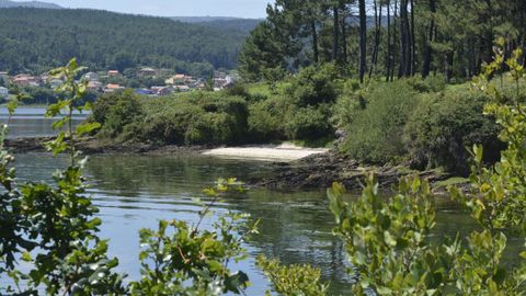 Cala de Neixón en Boiro