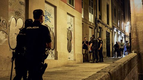 La Policía patrulló varias calles del casco histórico