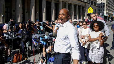 Eric Adams es favorito a la alcaldía de Nueva York