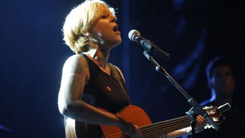 La cantante Sés, en una actuación en el Festival do Castro, en el año 2017