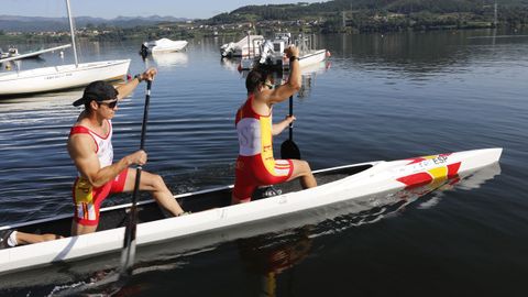 Martínez y García de Borbolla se entrenaron en Castrelo de Miño antes de partir hacia Japón