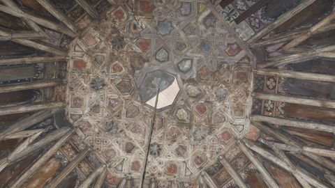El artesonado de aire mudéjar de la iglesia de San pedro