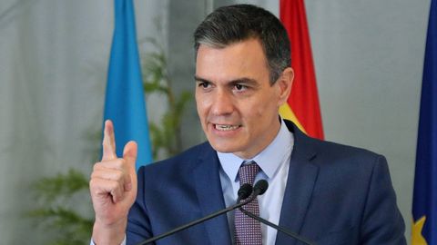El presidente del Gobierno de España, Pedro Sánchez