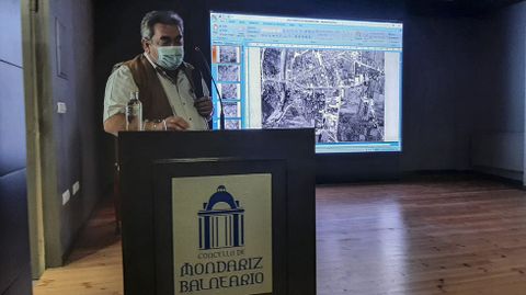 Gerardo Seoane, durante su intervención en Mondariz