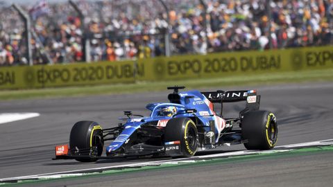Fernando Alonso durante el Gran Premio de Gran Bretaña