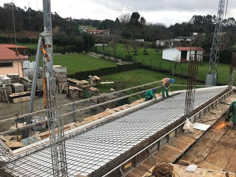 Vivienda unifamiliar en ejecución en el municipio de Narón, por Construcciones Prieto Mouriz