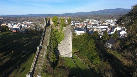Vista aérea de la fortaleza de Sarria