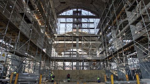 Trabajos realizados en el 2011 para consolidar las estructuras de la Cros