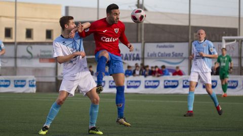 Bergantiños y Compostela en un partido del 2019