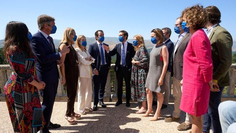 Casado con la plana mayor del PP en el Parador de Gredos, en Ávila