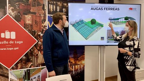 El proyecto de mejora del parque de Augas Férreas fue presentado en su día por Álvaro Santos y Lara Méndez