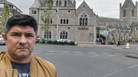 Miguel Ángel Fernández es uno de los cuatro trabajadores que acudieron a Irlanda