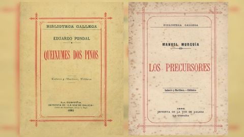 Biblioteca Gallega: Juan Fernández Latorre, o fundador de La Voz de Galicia, e Andrés Martínez Salazar fundan no 1885, en pleno Rexurdimento, a editorial cuxa meta é difundir a cultura galega. Los Precursores, de Murguía, foi o seu primeiro volume. Publicou a versión final de Aires d'a miña Terra, de Curros, proscrita pola Igrexa. No 2002 reeditáronse as 120 obras máis senlleiras