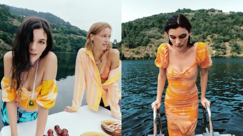 Dos de las fotografías del editorial que realizaron en Galicia