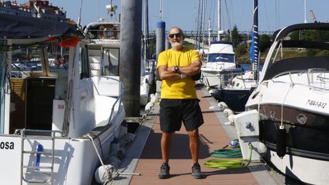 Carlos Paz,. presidente del Club Naval de Pontevedra y candidato a la reelección