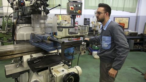 Imagen de archivo del taller de fabricación mecánica del CIFP Ferrolterra