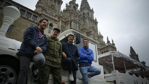El grupo compostelano Novedades Carminha.