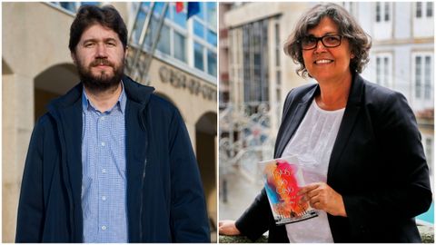 El alcalde de Arteixo, Carlos Calvelo, y la regidora de O Porriño, Eva García