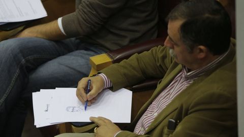 Imagen de archivo de Ángel García Seoane en un pleno de la Diputación