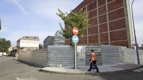 Obras de la primera promoción de viviendas construida en Carballo desde la crisis de 2008