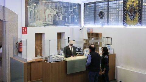 El hotel Méndez Núñez, en pleno casco histórico de Lugo, destaca la alta ocupación.