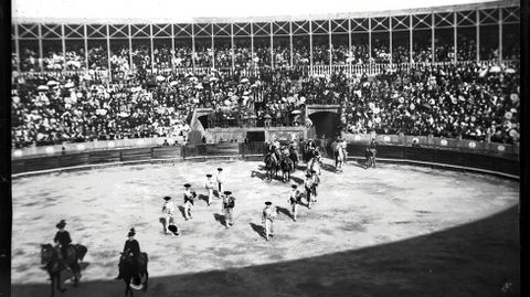 Plaza de toros de Pontevedra a principios del siglo XX