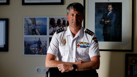 El comisario Pedro Agudo dirige la brigada de Policía Judicial de la Policía Nacional de A Coruña.