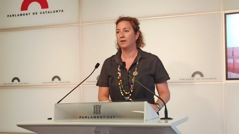 La portavoz del PSC en el Parlamento catalán, Alícia Romero, en una imagen de archivo