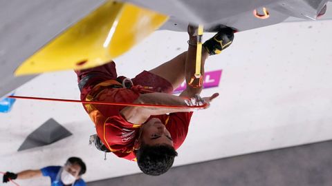Ginés, durante la competición