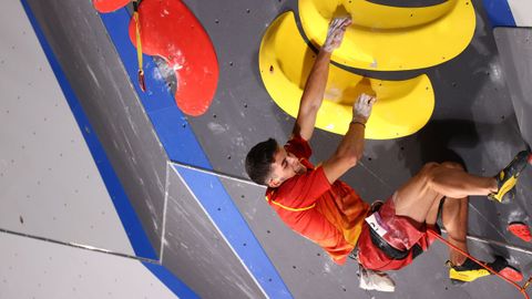 Ginés en medio de la competición