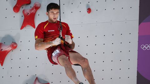 El español tras finalizar su escalada