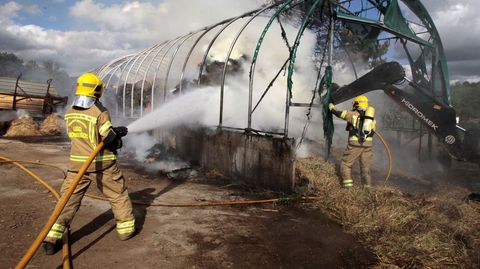 La Granja afectada por el incendio está a dos kilómetros de Rubián