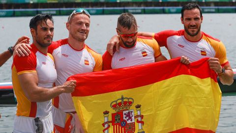 Medalla de plata para el K4 500 en Tokio