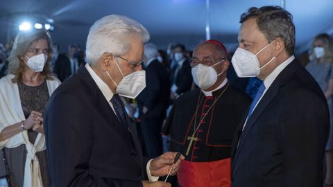 Mattarella con Draghi, el pasado mes de julio