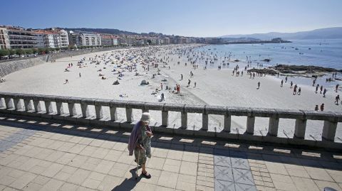 Playa de Silgar en sanxenxo