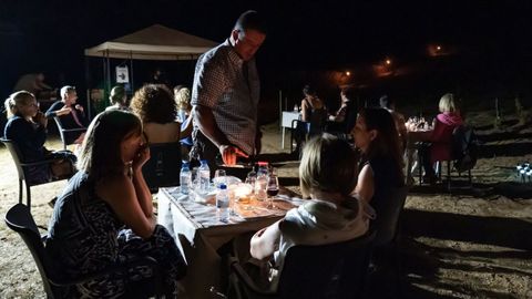 Un aspecto de la cata nocturna organizada el año pasado en Margaride la bodega EDV 2015