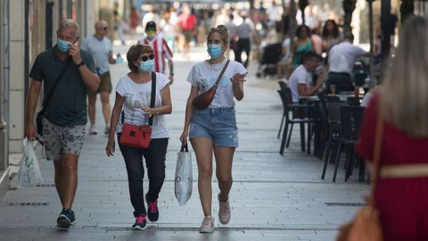 Ambiente en la ciudad de Lugo, que suma 567 contagios.