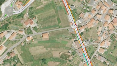 Parte del trazado de la senda de O Couto