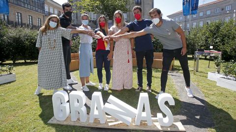 LA PRESIDENTA DE LA DIPUTACIÓN CARMELA SILVA RECIBE A LOS DEPORTISTAS DE LA PROVINCIA QUE PARTICIPARON EN LOS JUEGOS OLÍMPICOS DE TOKIO