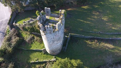 Vista de dron de la finca de la Fortaleza donde se encuentra la Torre de los Batallón