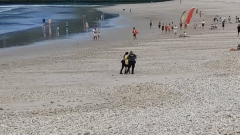 Rescate en la playa de Santa Marina