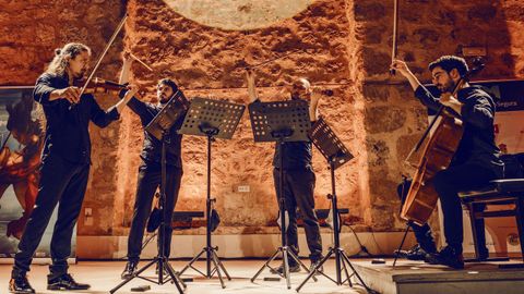El Cuarteto Seikilos, en una actuación reciente.
