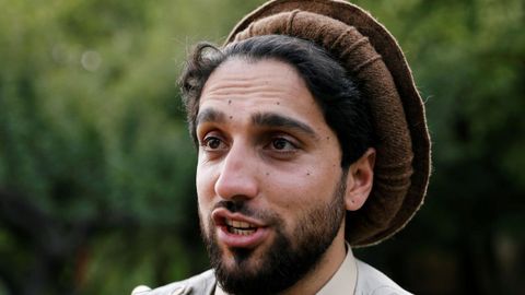 Ahmad Masud, durante una entrevista en Panshir