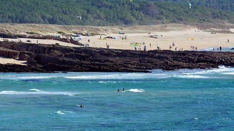 Playa de Río Sieira, en Porto do Son