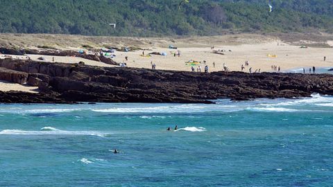 Playa de Ro Sieira, en Porto do Son