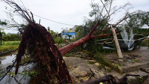 Efectos del huracn Grace a su paso por Mxico